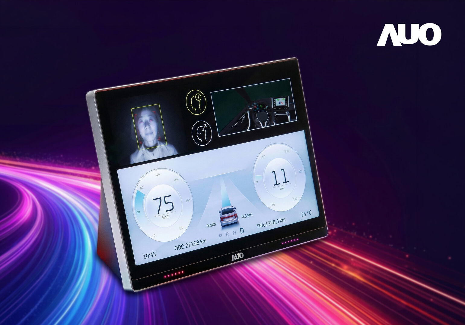 Display mit integrierter Infrarotkamera