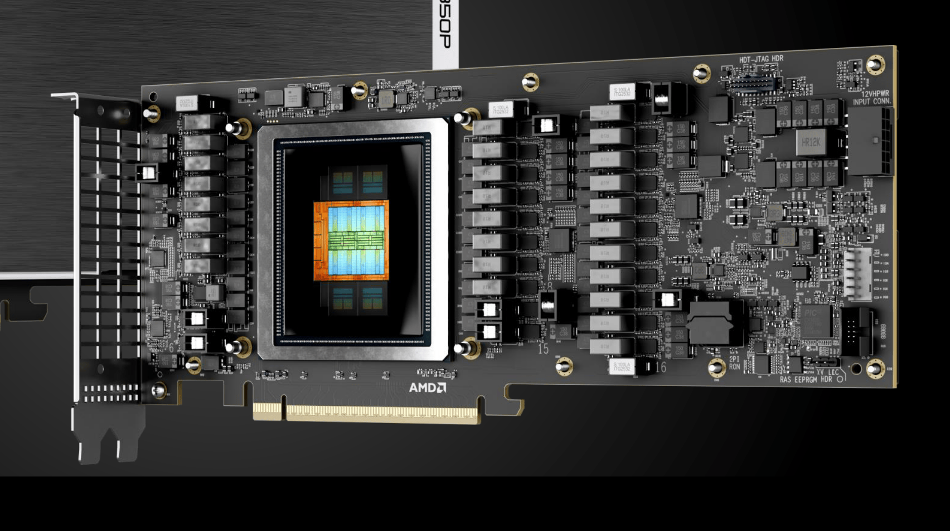 Auf der MI350P kommt nur ein „halber“ Chip zum Einsatz