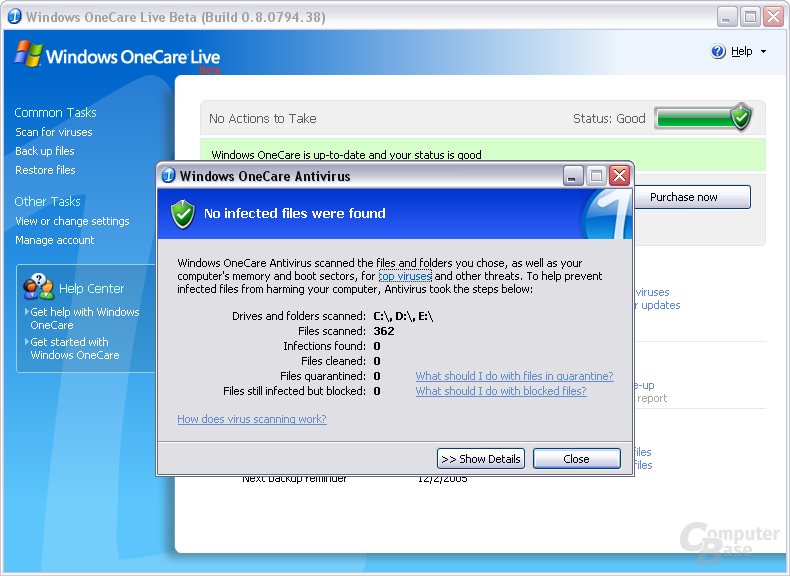 Windows OneCare Live Beta