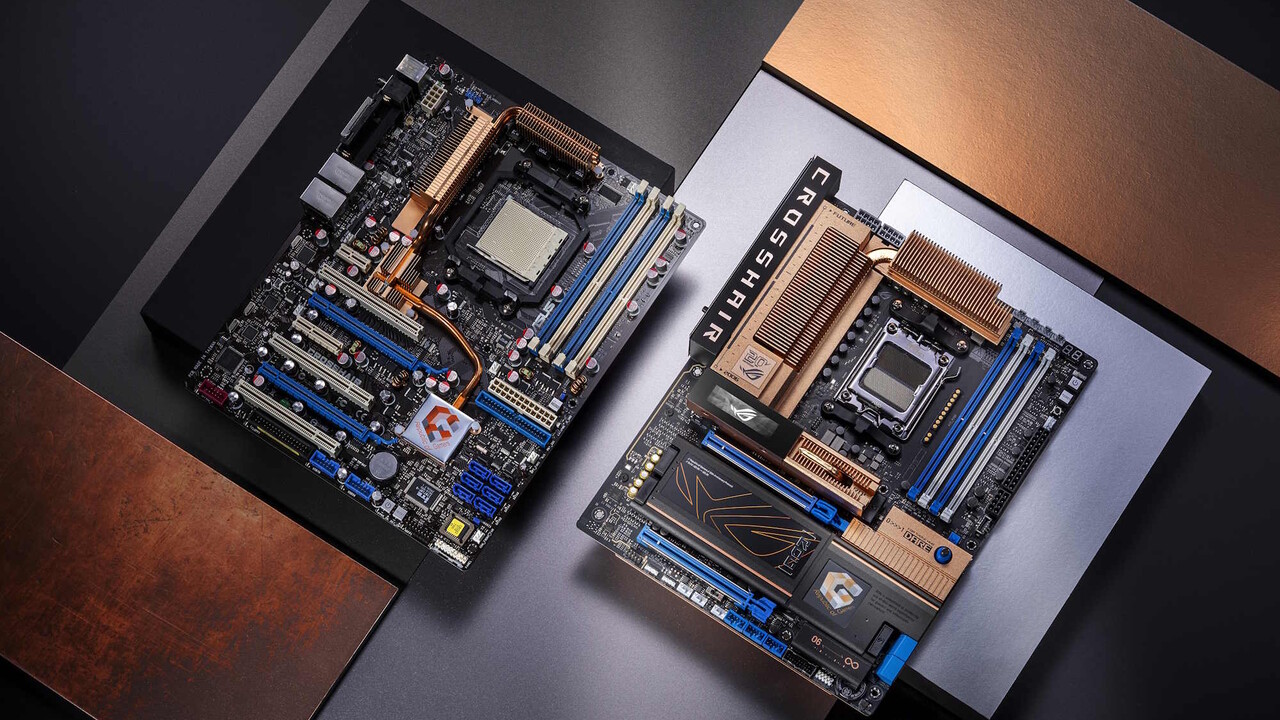 ROG Crosshair 2006: Asus' top-aktuelles Retro-Mainboard trägt viel blankes Kupfer
