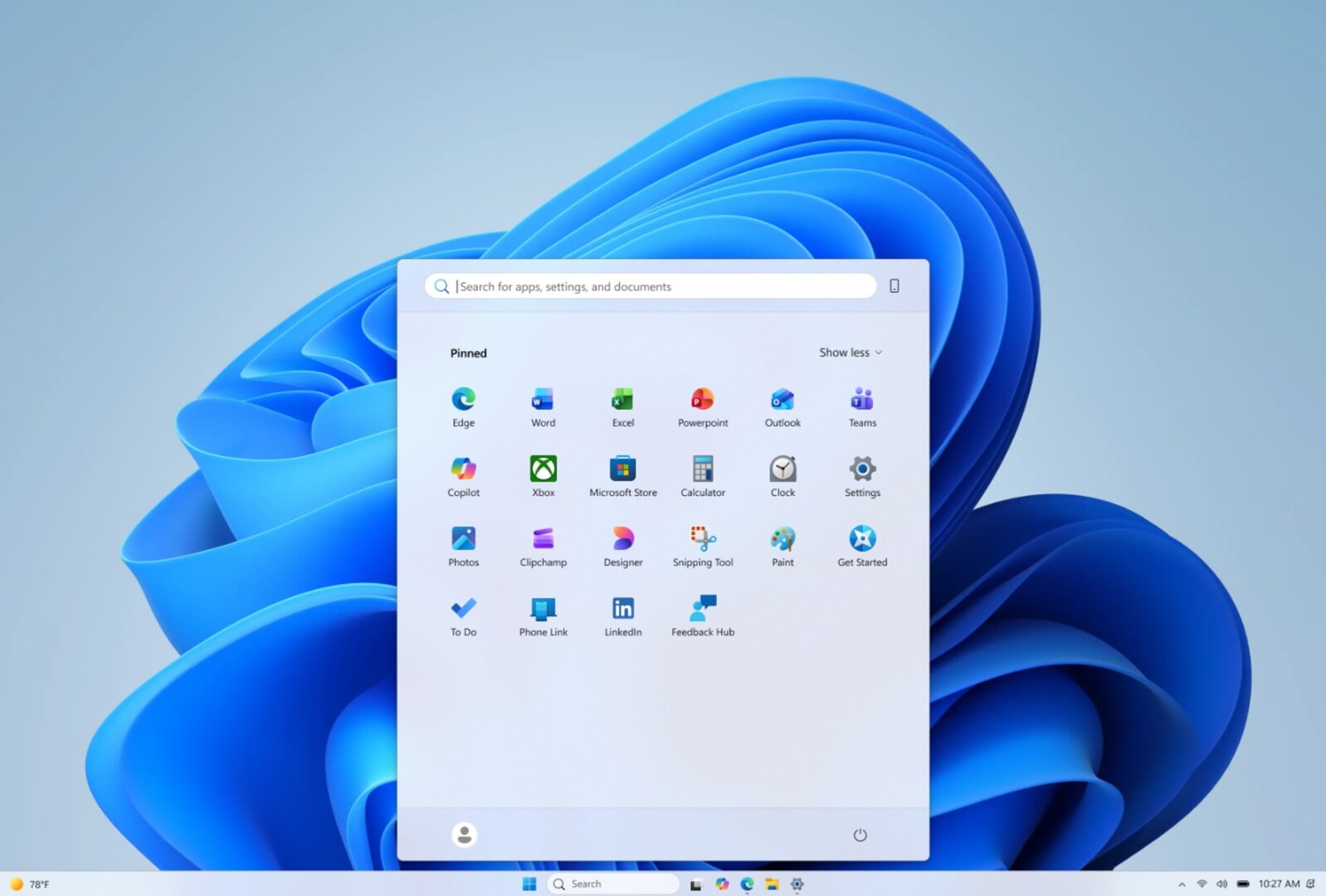 Mehr Kontrolloptionen verschlanken Startmenü in Windows 11