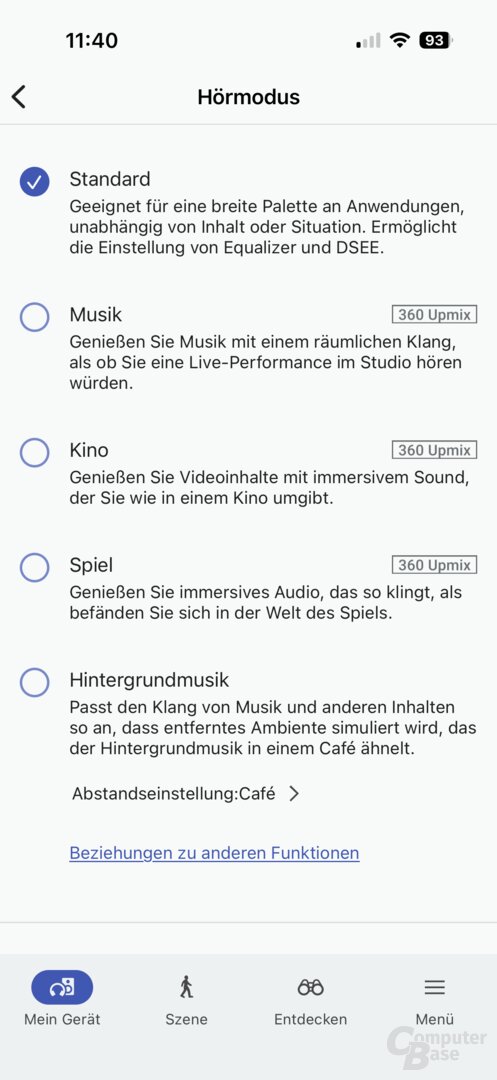 Neue 360-Upmix-Modi