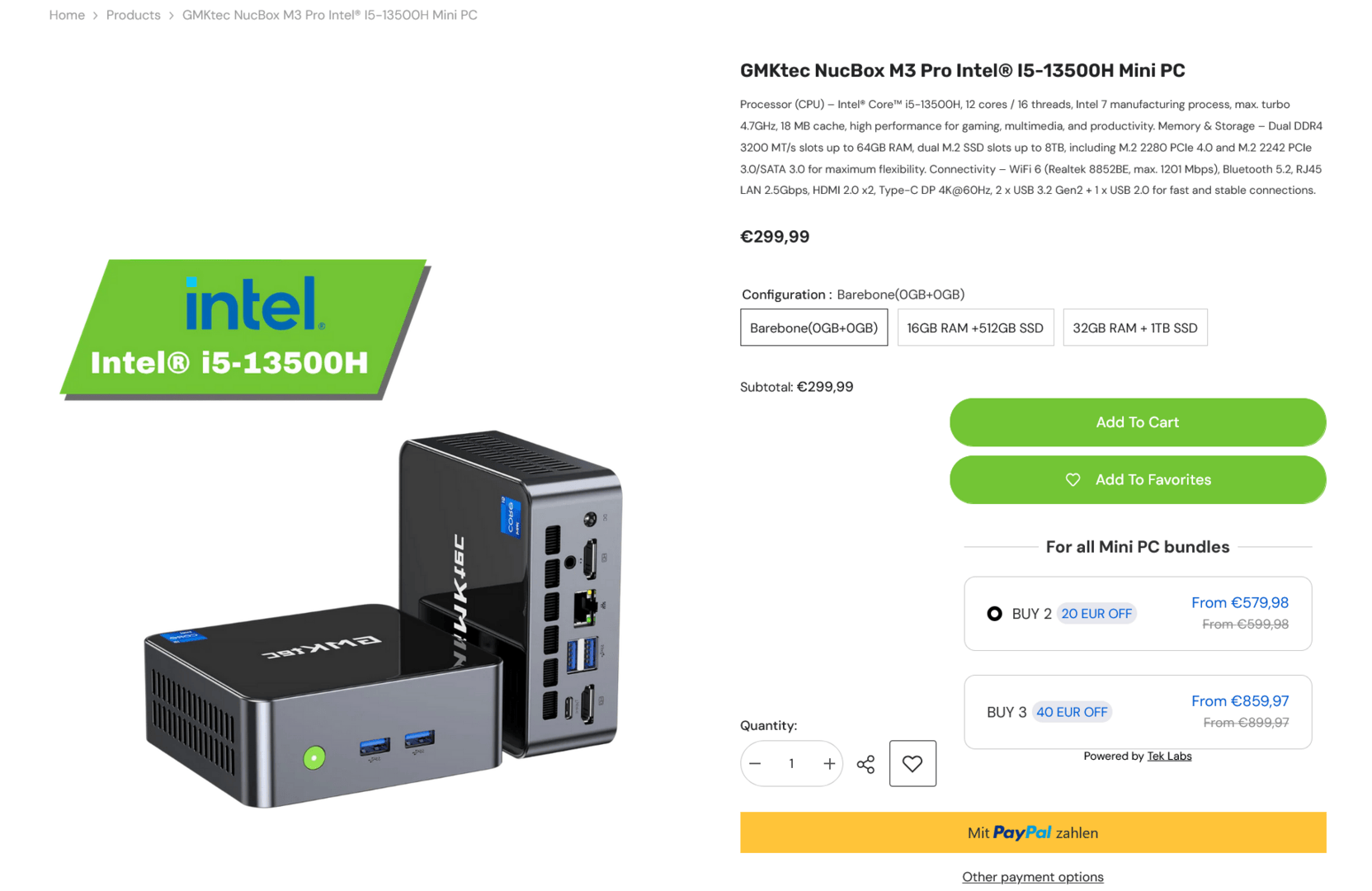 Ein Beispiel: der „neue“ GMKtec M3 Pro mit Intel Core i5-13500H und DDR4