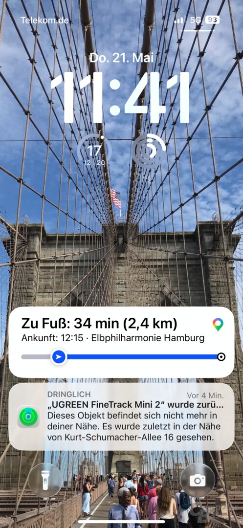 Benachrichtigung über zurückgelassenes Objekt