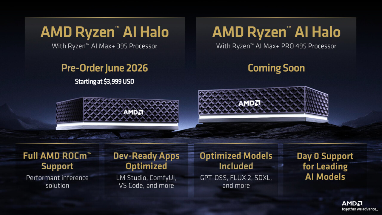 AMD Ryzen AI Max+ 400: Das neue Halo-Produkt mit 192 GByte RAM ist offiziell