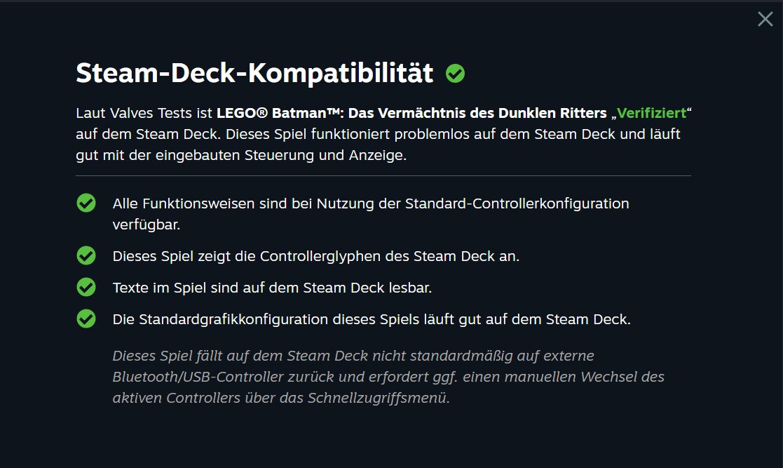 Steam-Deck-Kompatibilität