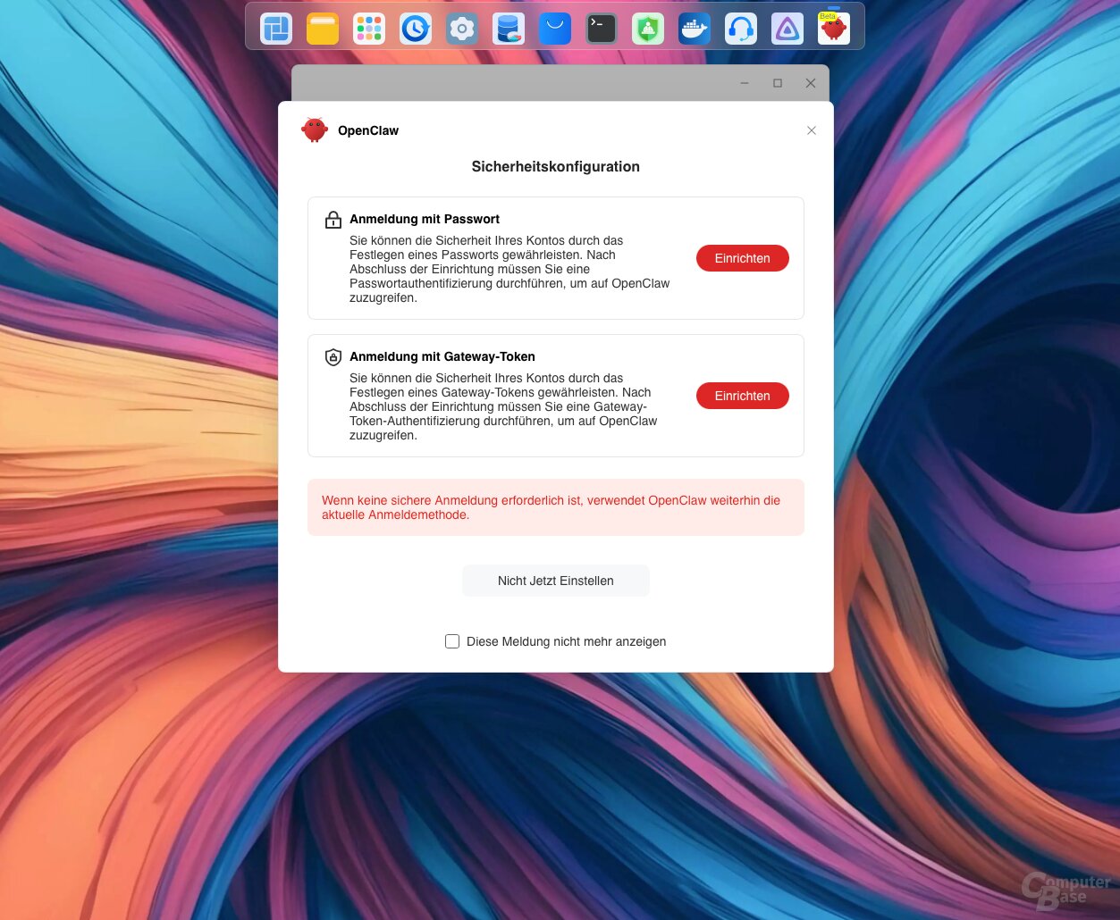 OpenClaw in TOS 7 auf dem F4-425 Pro