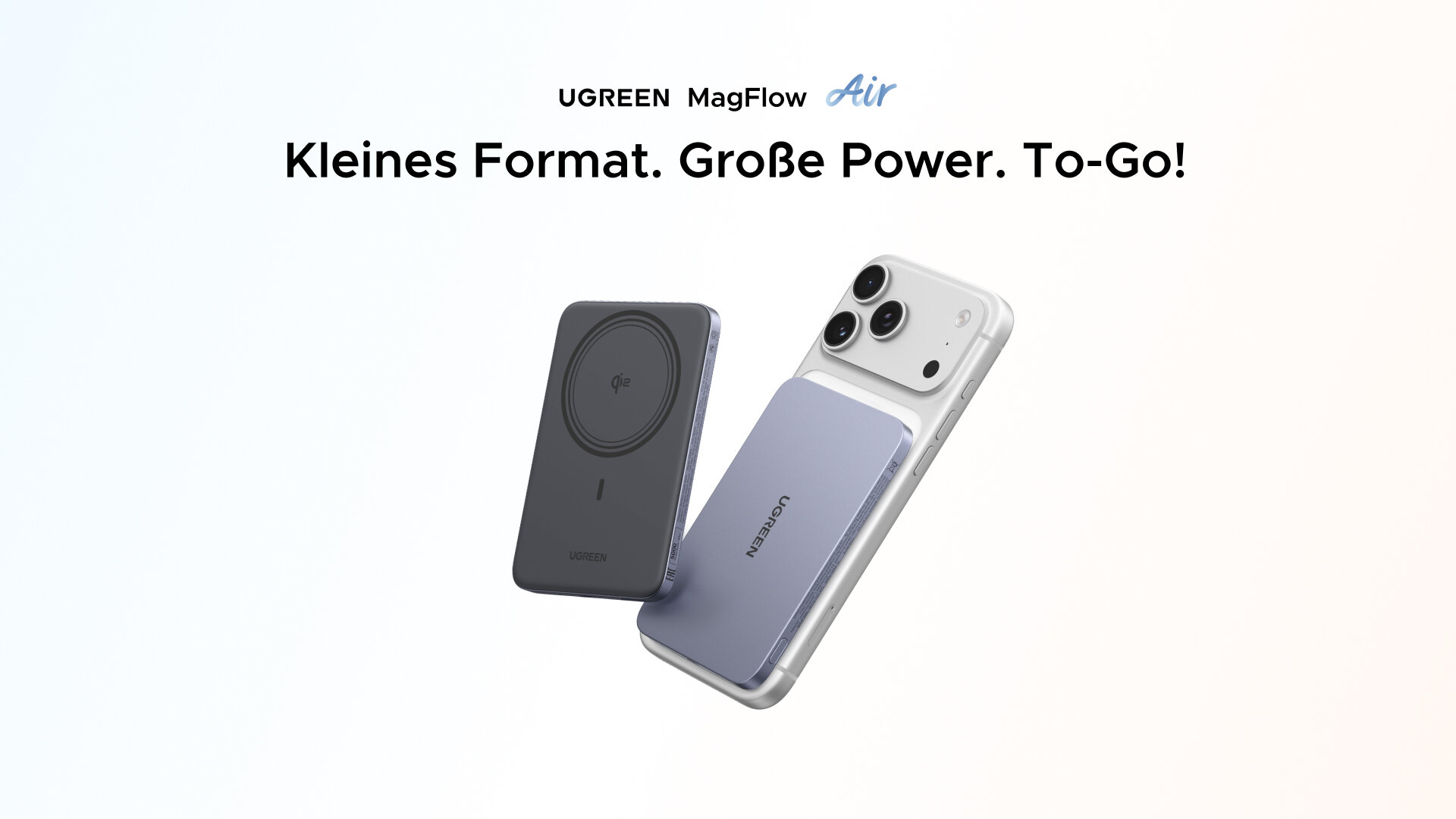 Die UGREEN MagFlow Air Magnetic Power Bank 15 W mit 5.000 und 10.000 mAh