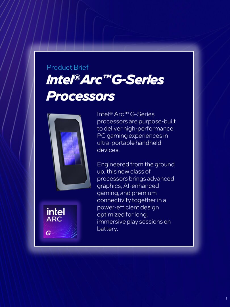 Die neue Intel Arc G-Serie: Arc G3 Extreme und Arc G3 für Handheld-Gaming-PCs im Überblick