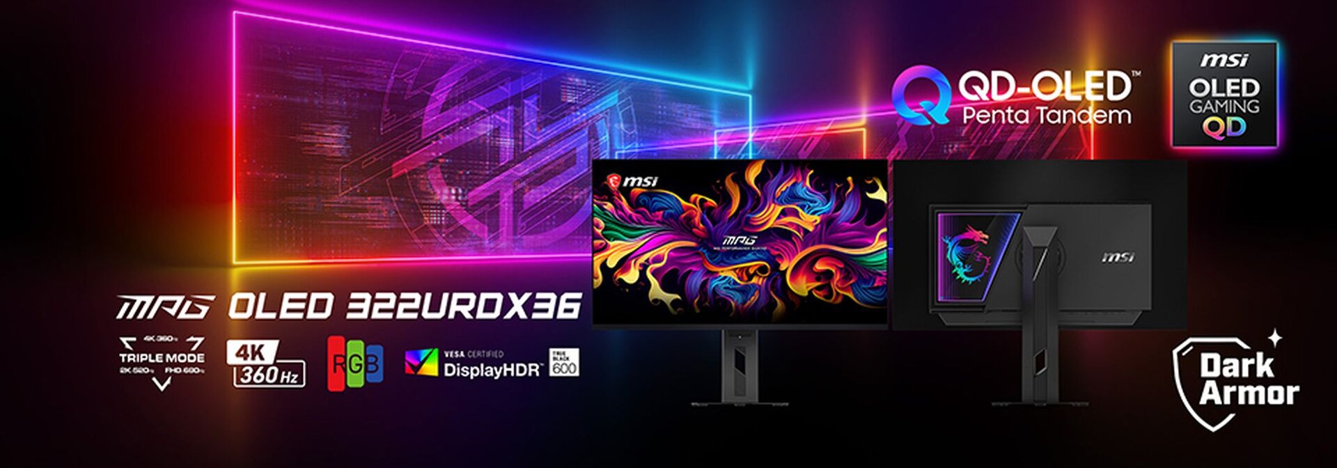 MSI MPG OLED 322URDX36 mit Triple Mode und QD-OLED Gen 5