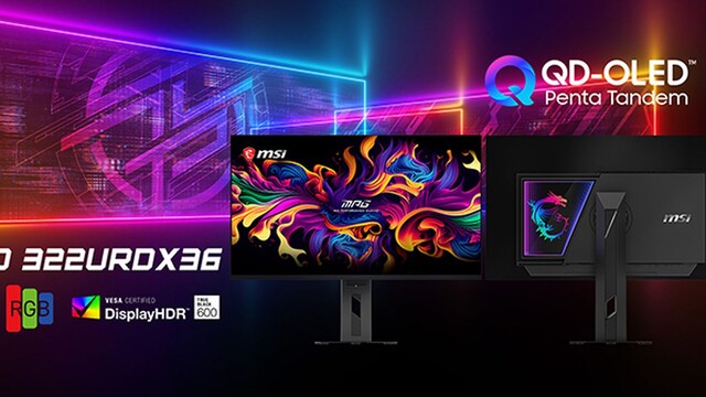 MSI MPG OLED 322URDX36: Erster Monitor mit Triple Mode und QD‑OLED Gen 5