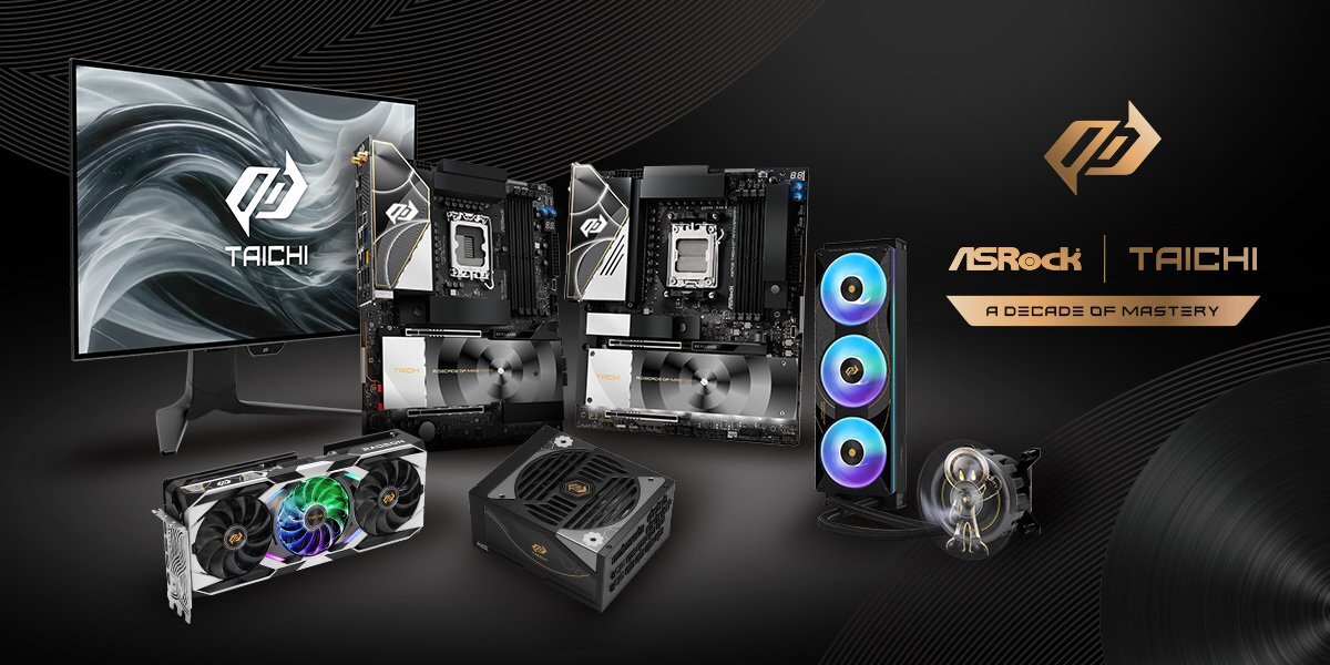 Neben der Radeon RX9070XT Taichi 10th Anniversary Edition teasert ASRock weitere Produkte an.