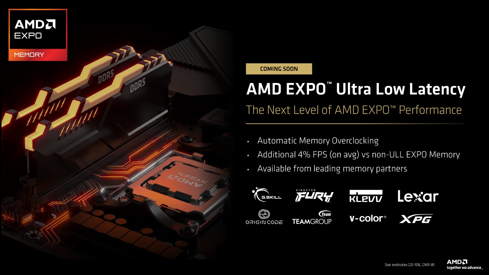 RAM mit AMD EXPO Ultra Low Latency (ULL) soll Module mit besonders scharfen Timings umfassen