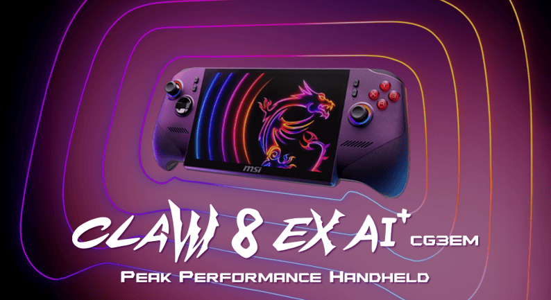 MSI Claw 8 EX AI+