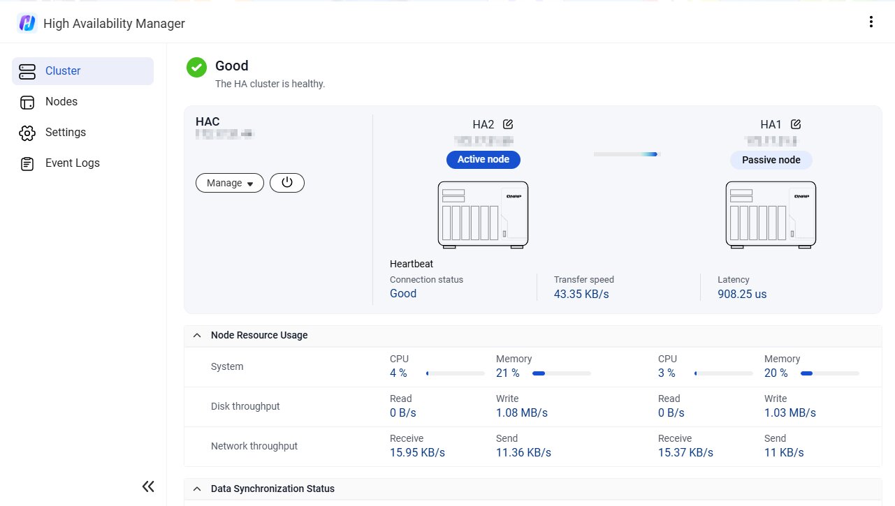 QNAP QuTS 6.0 High Availability