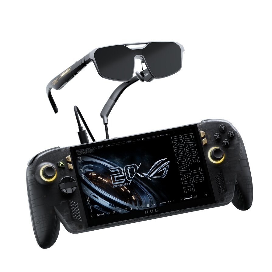 Der Asus ROG Xbox Ally X20 wird im Bundle mit einer AR-Brille ausgeliefert.