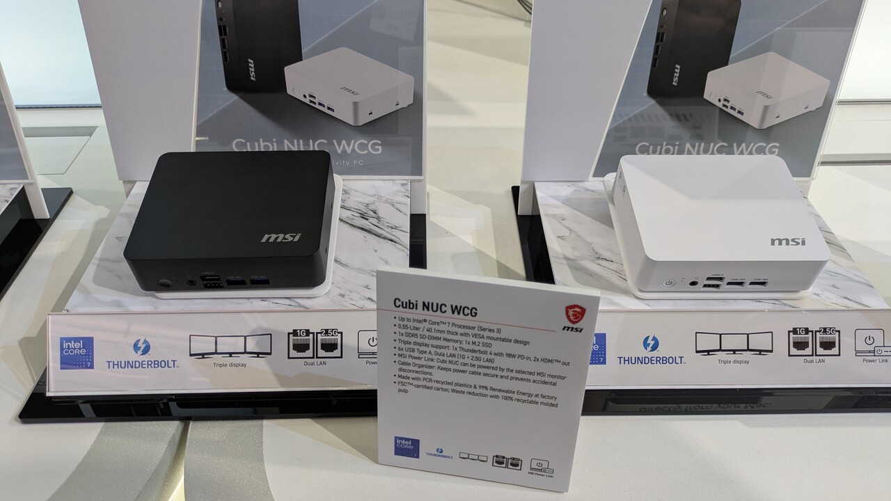 Mini-PCs zur Computex: MSI mit Wildcat Lake, Panther Lake und Strix Halo