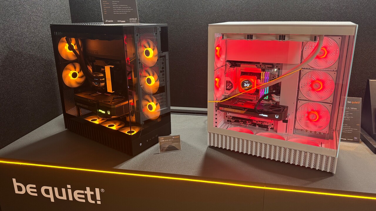 Pure Base 803 & Light Wings Pro: Show-Case und passende Lichtlüfter mit 124 LEDs
