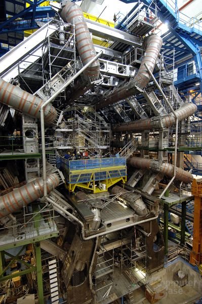 ATLAS-Detektor des LHC in der Bauphase