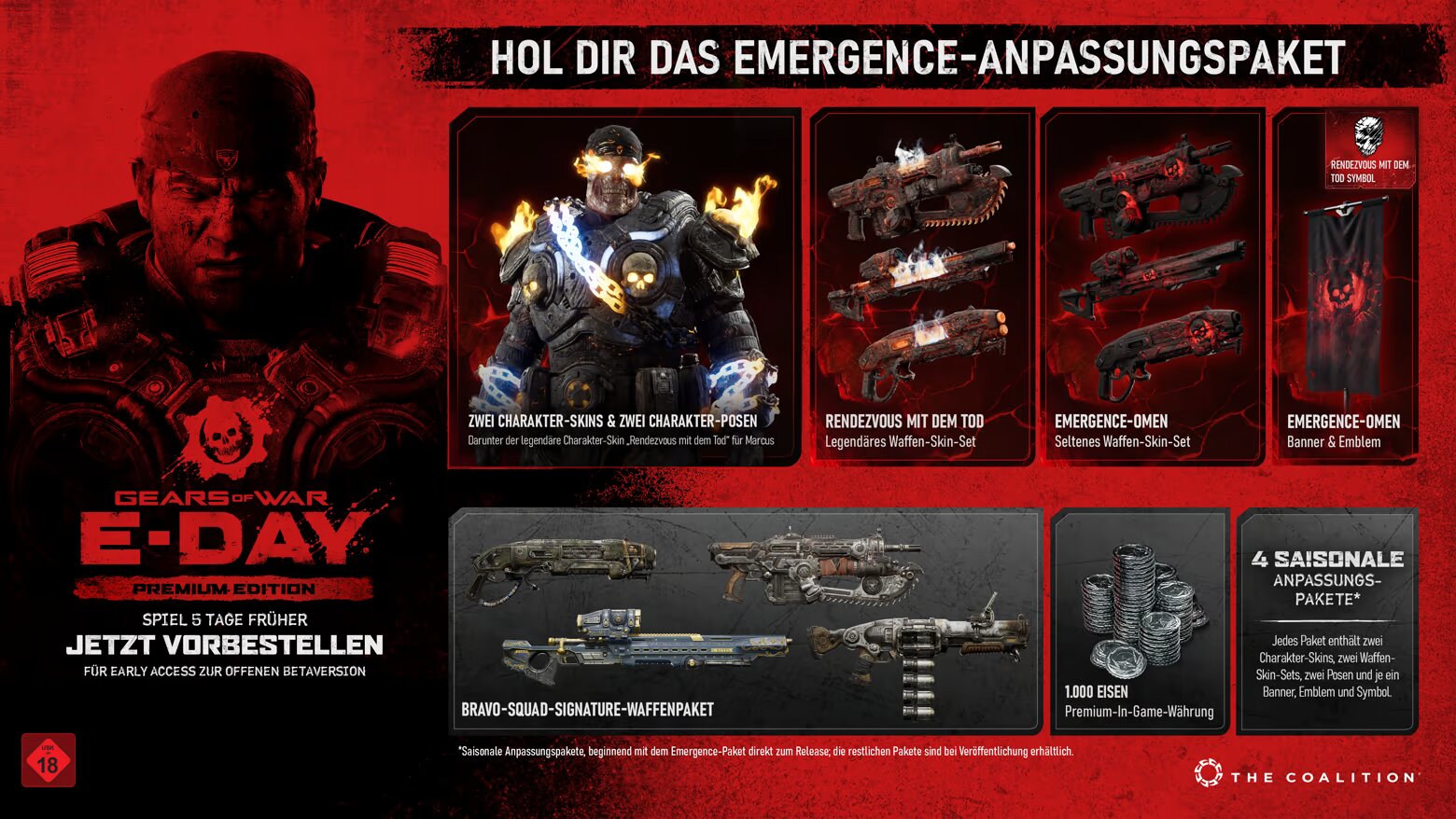 Vorbesteller-Boni von Gears of War: E-Day