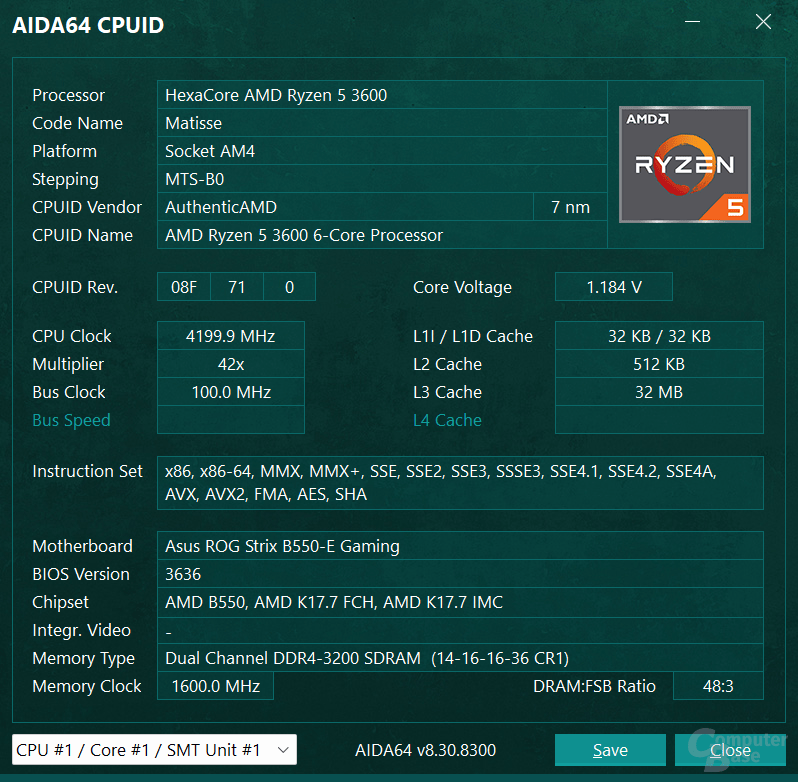 AMD Ryzen 5 3600