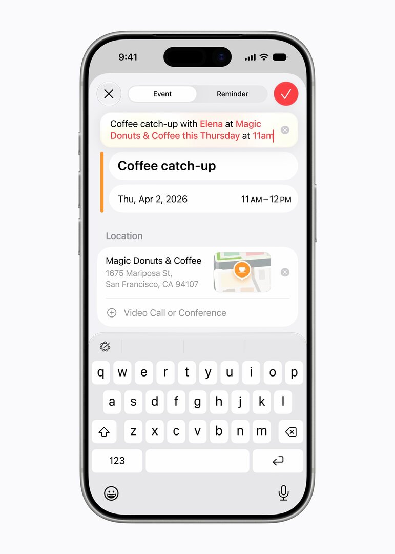 Kalender in iOS 27