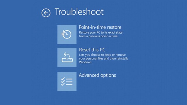 Point-in-Time Restore: Ergänzung zur Wieder­her­stel­lungsfunktion von Windows 11