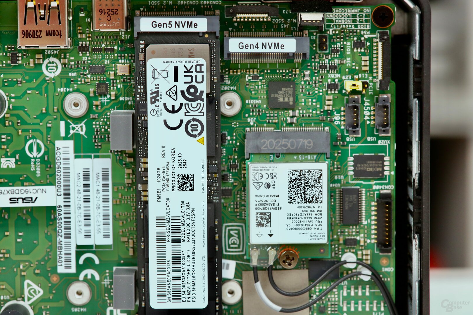 Asus NUC 16 Pro im Test – Platz für PCIe-SSDs