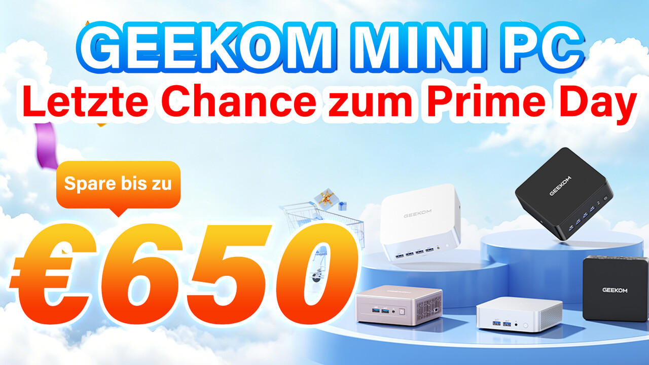 GEEKOM Mini-PCs: Letzte Chance: Bis zu 650 € Rabatt im Prime Day Sale [Anzeige]