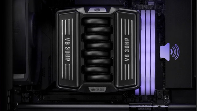 Cooler Master V8 ACE 3DHP: Motorblock-Design verdeckt 3D-Heatpipes