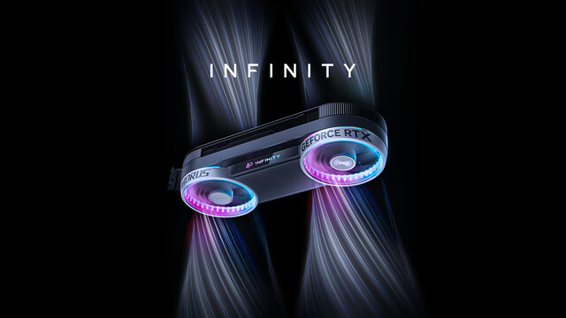 Gigabyte Aorus: GeForce RTX 5070 Infinity 12G mit ausgefallenem Design
