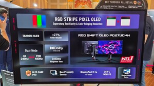 Asus PG27UCWM und PG32UCWM: OLED mit RGB-Stripe-Pixeln bereit für den Marktstart