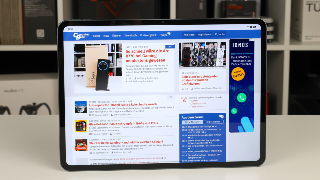 Oppo Pad 5 5G im Test: Mittelklasse-Tablet mit Verwechslungsgefahr