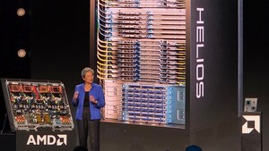 AMD-Rack Helios startet: Spezielle 96-Kerner, viele MI455X, RAM, 800-Gb-Ethernet und mehr