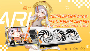 Anime-Design und Weiß: Gigabyte Aorus RTX 5060 ARI mit 8GB vorgestellt