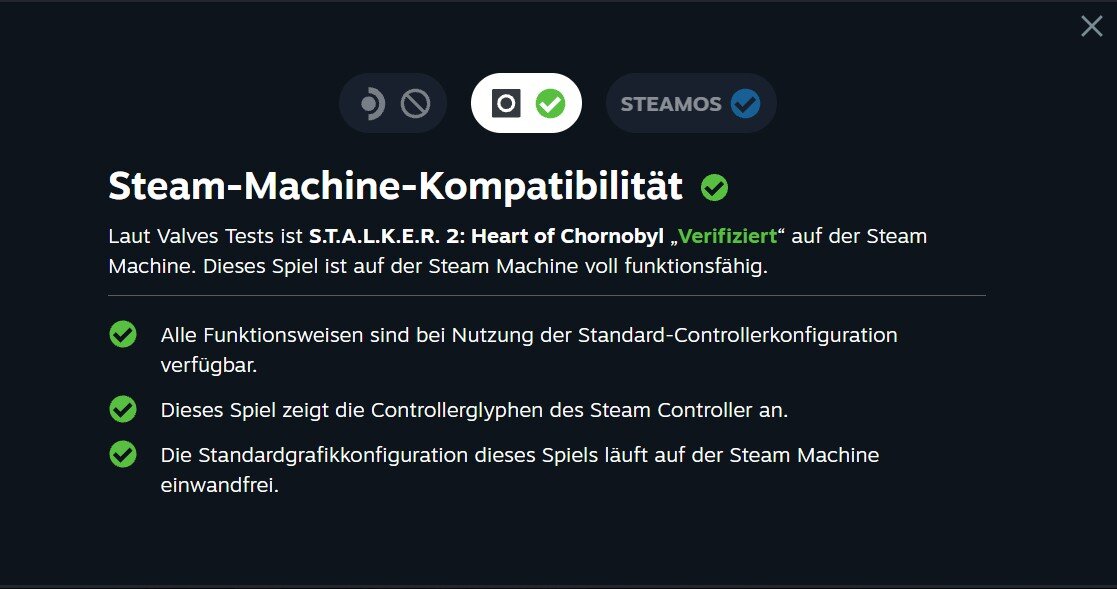 Steam-Machiene-Kompatibilität