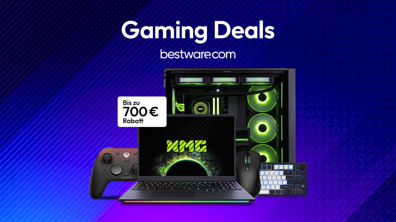 Gaming Deals auf bestware.com: Bis zu 700 € Rabatt auf aktuelle Gaming-Notebooks [Anzeige]