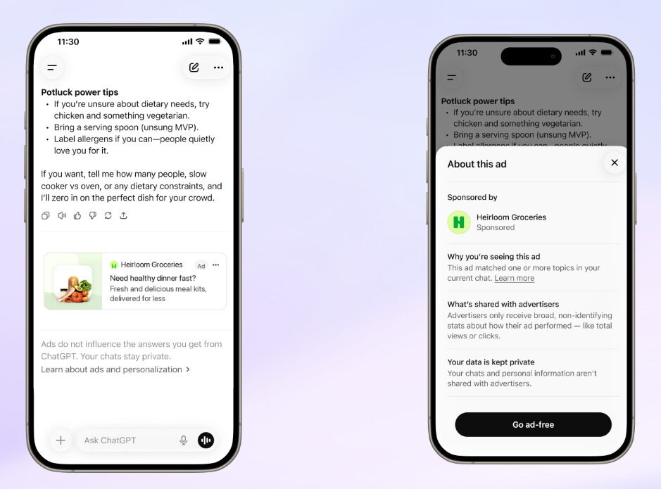 OpenAI führt nun auch in Deutschland Werbung in ChatGPT ein