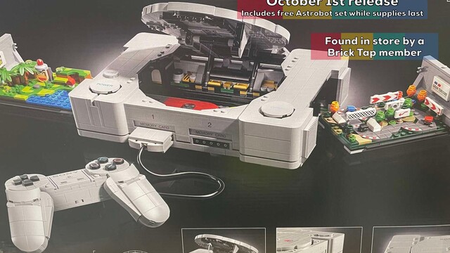 Konsole aus Klemmbausteinen: Legos PlayStation 1 soll im Oktober erschei­nen