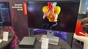 Lenovo Thinkvision: Office-Monitore mit Printed OLED, KI-Webcam und 24 Hz