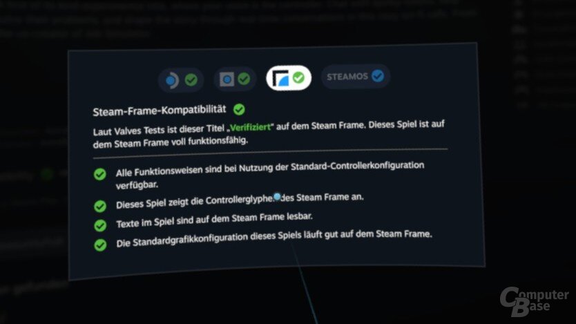 Great on Frame: Das neue Steam Frame Certified Label kennzeichnet lokal ausführbare und dabei zufriedenstellend laufende Titel