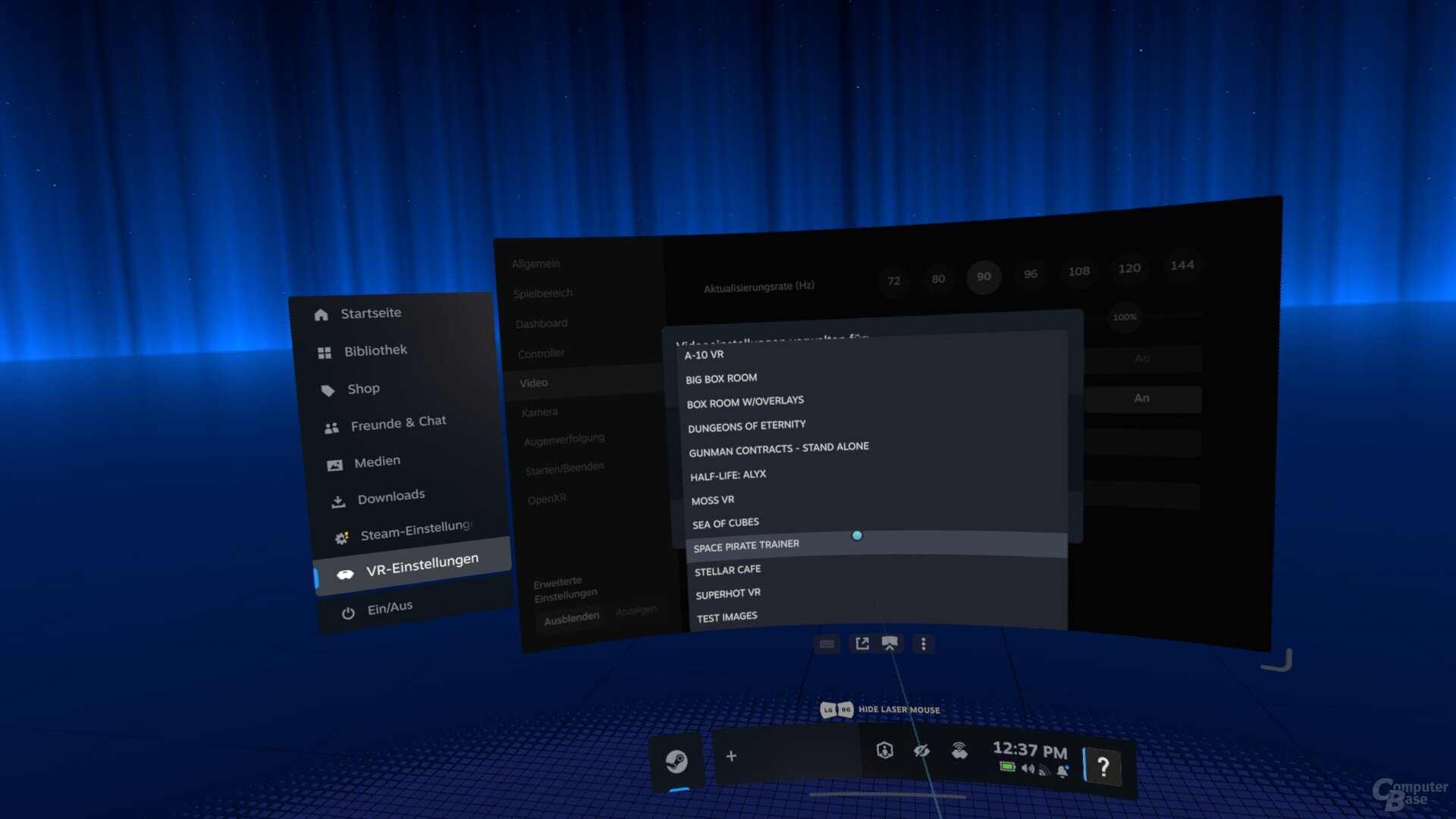 Für den Standalone-Modus lässt sich für jedes lauffähige Spiel separat festlegen, mit welchen Settings es laufen soll