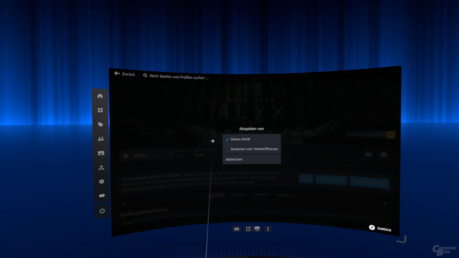 Unterstützt ein Spiel den Standalone, aber auch den Streaming Modus, kann man sich bei jedem Start für eine Variante entscheiden