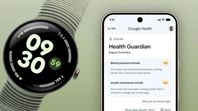 Für Google Pixel Watch: Health Guardian überwacht Blutdruck und Insulinresistenz