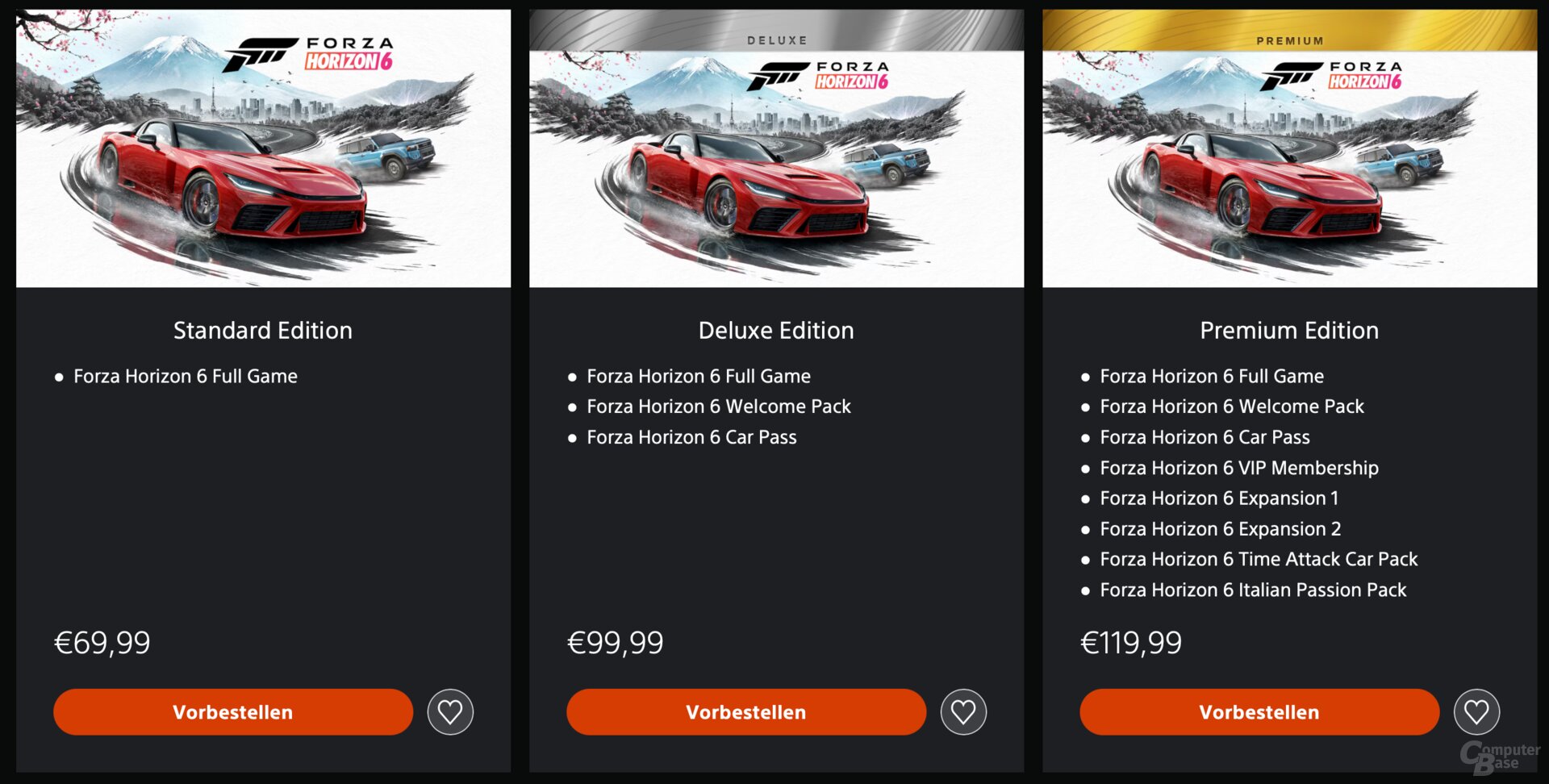Alle Versionen von Forza Horizon 6 im Überblick