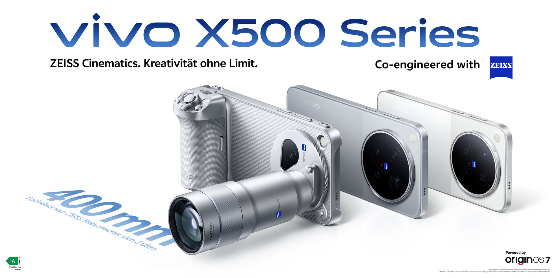 Vivo X500 Pro & Pro Max: Smartphones mit Triple-Zeiss-Kamera starten in Deutschland