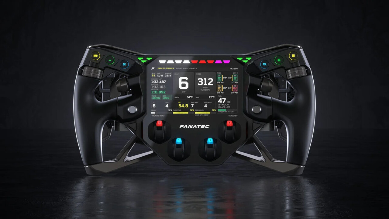Lenkrad-Prototyp: Fanatec zeigt Project Obsidian mit SimHub-Support