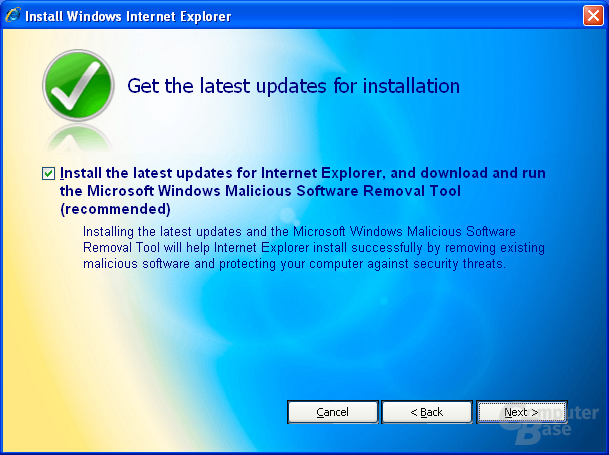Internet Explorer 7 Beta 2 Preview - Validierung erfolgreich