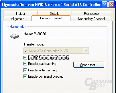 Einstellungen des S-ATA-Controllers des nForce 4