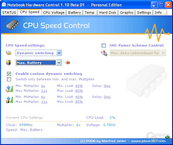 Notebook Hardware Control 1.10 Beta